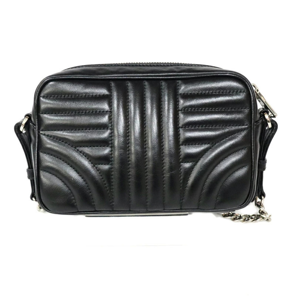 Prada Shoulder Bag Leather Black - Picture 4 of 10